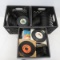 3 crates of 45 records- scratched & worn