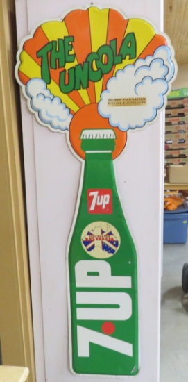 7 Up The Uncola Sign- Metal 29x71"