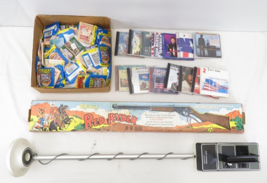 Metal Detector, Desert Storm cards & BB Gun Box
