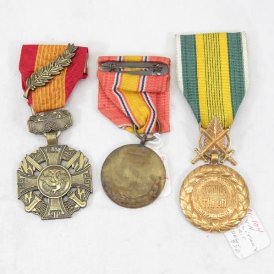 3 Vietnamese ARVN Medals
