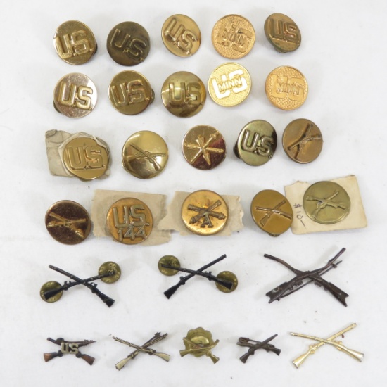 US Army Infantry Insignia & Collar Disks