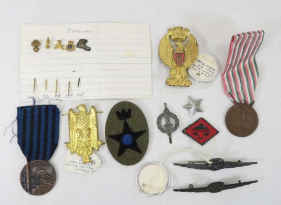 Italian Military Insignia, pins, patches