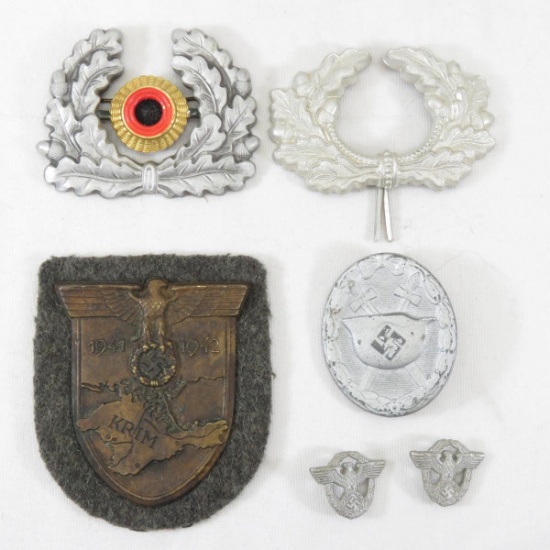 WWII German Wound Badge, Hat Badge & more
