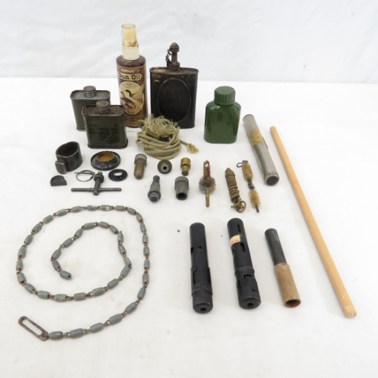 Military Rifle Cleaning Tools, Oil, Brushes & More