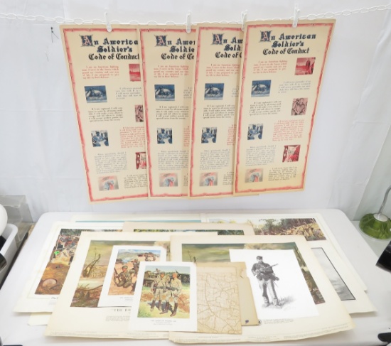 Civil war through WWII art prints, maps & more
