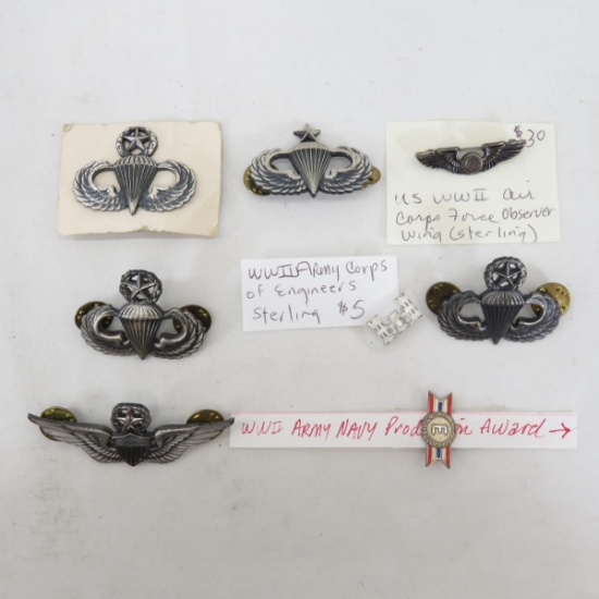 Sterling & Silver Filled Jumpwings & Insignia