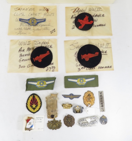 WWI & WWII Japanese insignia & patches