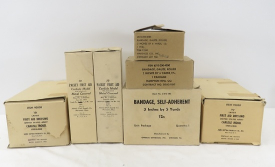 WWII Era First Aid Supplies in original boxes
