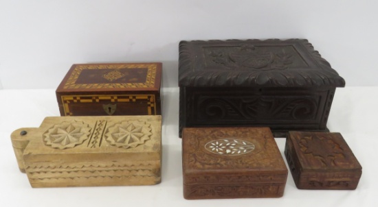 Scandinavian Salt Table Box and Other Wood Boxes