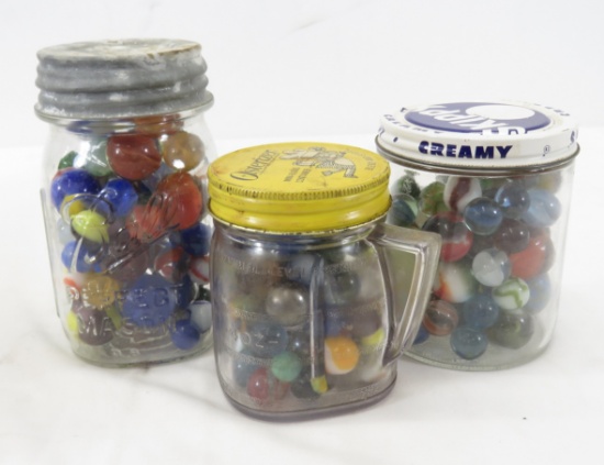 Vintage Marbles in Jars