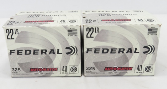 650 rds Federal .22 LR Ammunition sealed