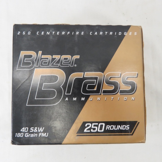 250 Rounds Blazer .40 S&W 180 grain FMJ