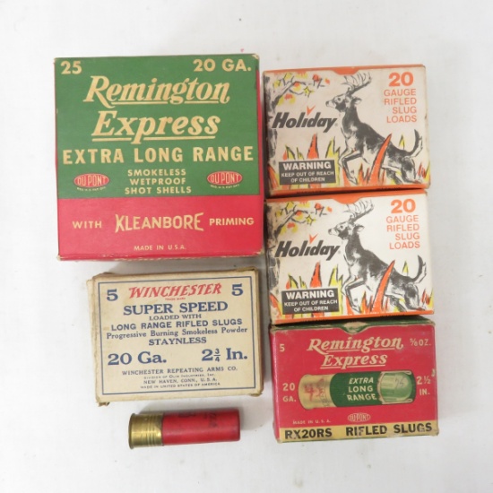 40+ Rds mixed 20 GA in Vintage Boxes