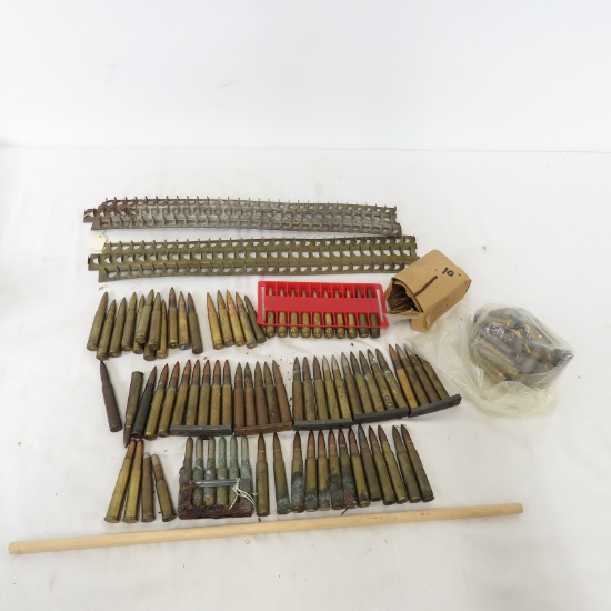 Assorted Military Rifle ammo & brass