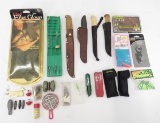 Fishing gear, knives and multi tools