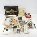 Japanese Box with letters & postcards from GI