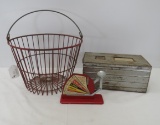 Egg box, egg scale & basket