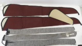1 handgun and 5 long gun socks/bags