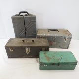 4 Tool Boxes with Tools