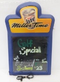 Lite Miller Time Illuminated Chalkboard- Works