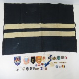 Norwegian and unidentified military pins & more