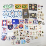 Olympic, MN Winter Carnival & Other pins & patches