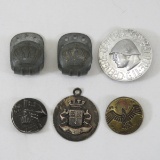 WWI German tunic buttons & tinnies