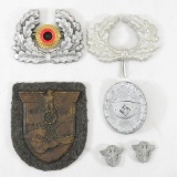 WWII German Wound Badge, Hat Badge & more