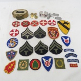 US Military patches, dog tags, belt & more