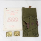 Russian Field Bag, Belt Buckles & Booklet