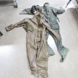 2 Military Anti Exposure Coveralls 1950 & 1970