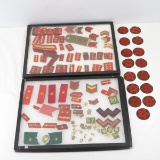 Japanese Cloth and metal insignia collection