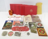US Marines books, folders, bumper stickers, etc