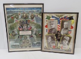 2 Military Posters in Frames