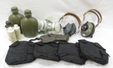 Military headsets, mask, canteens & more