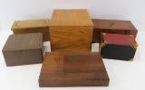 Walnut Pen Box & Other Wood Boxes