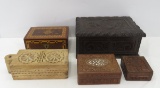 Scandinavian Salt Table Box and Other Wood Boxes