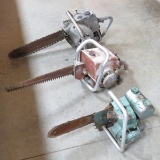 3 Vintage Gas Engine Chainsaws