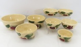 8 Watt Pottery Bowls Including Mixing Bowls