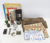 Vintage License Plates & Auto Collectibles
