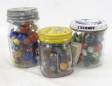 Vintage Marbles in Jars