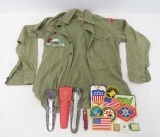 Patches, Camping Silverware, BSA Shirt
