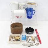 Vintage tac pins, bottle openers & more