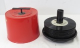 Vintage 45's in holder