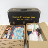 Sylvania Electric Tube Case w/Tubes & 2 Boxes Misc