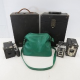 2 8mm Projectors and Vintage Cameras