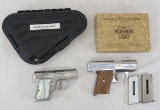 Bauer & Raven Arms .25 auto pistols