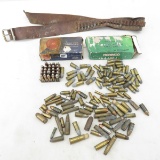 9mm & Assorted Ammunition, Belt, Boxes