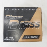 250 Rounds Blazer .40 S&W 180 grain FMJ