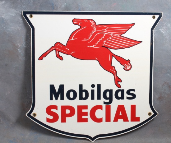 Mobilgas Special Porcelain Sign Pegasus